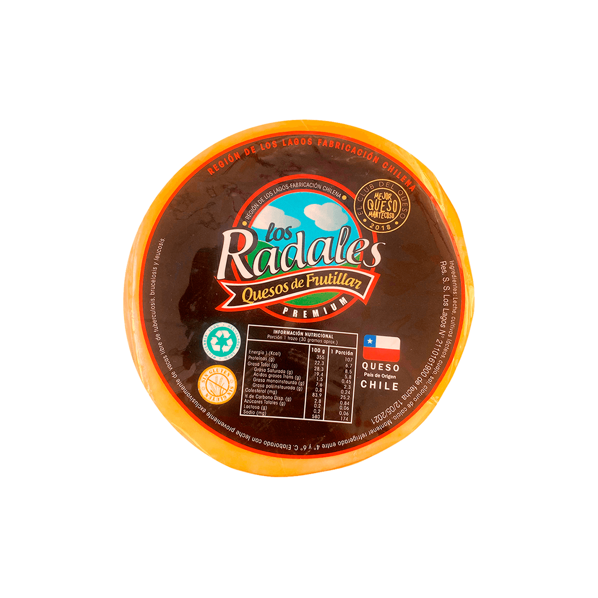 Queso Mantecoso Artesanal Redondo 1 kg aprox.